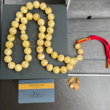 Natural Amber Misbaha Tasbih 45 Prayer Beads 13mm 74g