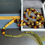 Mackintosh Amber Misbaha Islamic Prayer Beads 7.8mm 19.5g