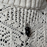 قلادة من الكهرمان الطبيعي، مصنوعة من الفضة الإسترليني عيار 925 في الاتحاد الأوروبي، حجر كريم من بحر البلطيق، وزنها 2 غرام، هدية