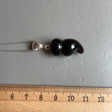 Natural Amber Pendant 925 Sterling Silver Made in Eu Baltic Gemstone 3g Gift