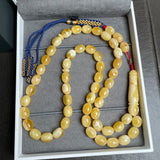 Natural Amber Misbaha Tasbih 51 Prayer Beads 8x10mm 30g