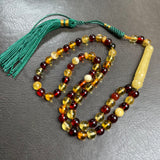 Mackintosh Amber Misbaha Islamic Prayer Beads 6.5mm 14.5g
