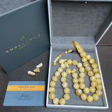 Handmade Tamlika Amber Misbaha Tasbih Prayer Beads 12.9mm 61.2g