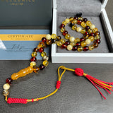 Mackintosh Amber Misbaha Islamic Prayer Beads 7mm 15g