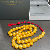 Antiq Pressed Amber Style Misbaha Tasbih 28.5g | 10mm | 45 beads