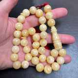 Tiger Natural Amber Misbaha Tasbih Islamic Prayer Beads 12.3mm 42.6g