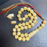 Vintage Natural Amber Misbaha Tasbih Islamic Prayer Beads 12mm 41.8g