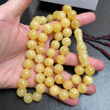 Premium Natural Amber Misbaha Tasbih Islamic Prayer Beads 12mm 53.7g