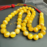 Honey Pressed Amber Style Misbaha Tasbih 34g | 10mm | 45 beads