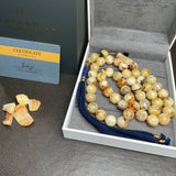 Oreo Amber Misbaha Tasbih Prayer Beads 12mm 60g