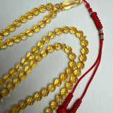 مسبحة صلاة إسلامية من العنبر والماس الليموني، 7 مم، 22.5 غرام