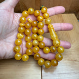 Handmade Antiq Amber Misbaha Tasbih Islamic Prayer Beads 12.2mm 44.5g