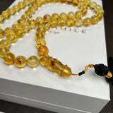Natural Amber Insects Misbaha Tasbih Prayer Beads 9mm 31.8g 66beads