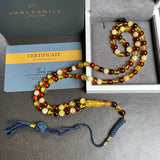 Mackintosh Amber Misbaha Islamic Prayer Beads 5.9mm 12g