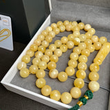 Honey Amber Misbaha 66 Beads 11mm 64.2g LAB certificate