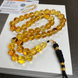 Natural Amber Insects Misbaha Tasbih Prayer Beads 10.6mm 34.62g 45beads
