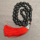 Baltic Amber Islamic black Misbaha Rosary 33 Prayer Beads 8,5x10,4mm 17,6g
