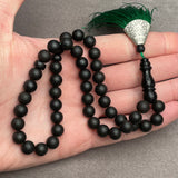 Baltic Amber Islamic black Tasbih Misbaha Rosary 33 Prayer Beads 8,3mm 18,4g