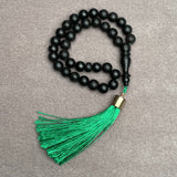 Baltic Amber Islamic black Tasbih Misbaha Rosary 33 Prayer Beads 6,8mm 7,6g