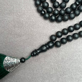 Baltic Amber Islamic black Tasbih Misbaha Rosary 33 Prayer Beads 8,4mm 37,3g