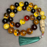 Mackintosh Amber Misbaha Islamic Prayer Beads 27,1mm 351g