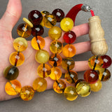 Mackintosh Amber Misbaha Islamic Prayer Beads مسبحة سبحة تسبيح 19mm 163.8g