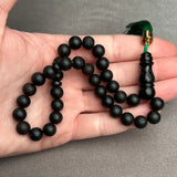 Baltic Amber Islamic black Tasbih Misbaha Rosary 33 Prayer Beads 9mm 16,3g