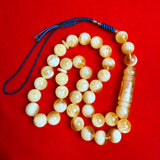 *EXCLUSIVE HONEY WHITE AMBER MISBAHA 12mm 40.5g