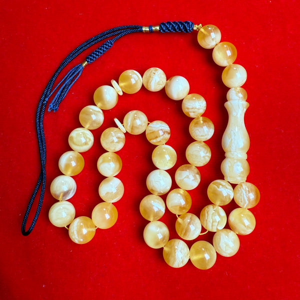 *EXCLUSIVE HONEY WHITE AMBER MISBAHA 11mm 31g