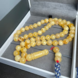 Natural Amber Misbaha Tasbih 57 Prayer Beads 10mm 38g