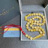 Tiger Baltic Amber Misbaha Tasbih Islamic Prayer Beads 12mm 50g