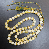 Handmade Honey White Amber Misbaha | 10.6mm | 48.5g | 66 beads
