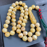 Natural Amber Misbaha Tasbih 45 Prayer Beads 13mm 70g