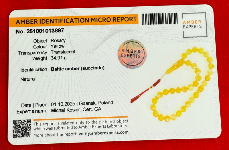 Rare Luxury Amber Islamic Tasbih Misbaha مسبحة   Prayer Beads 11.8mm 35g