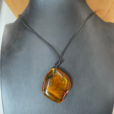 Vintage Natural Amber Pendant Made in EU Baltic Gemstone 7.5 g Gift