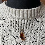 Natural Amber Pendant 925 Sterling Silver Made in Eu Baltic Gemstone 2g Gift