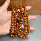 Handmade Antiq Amber Misbaha Tasbih Islamic Prayer Beads 9.5mm 36.5g
