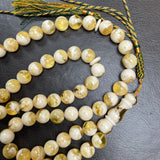 Handmade Honey White Amber Misbaha | 10.6mm | 48.5g | 66 beads