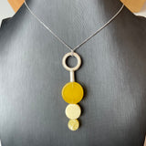 Natural Amber Pendant 925 Sterling Silver Made in Eu Baltic Gemstone 6.5g