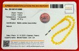 *EXCLUSIVE HONEY WHITE AMBER MISBAHA 12.3mm 45.5g