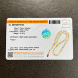 Handmade White Amber Misbaha 10mm 30.3g 45 beads LAB certificate