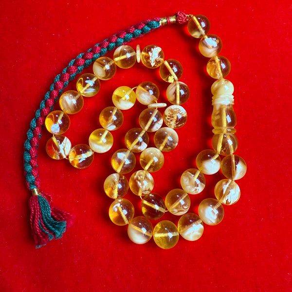 *EXCLUSIVE HONEY WHITE AMBER MISBAHA 11.7mm 38.2g