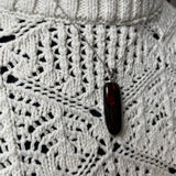 Natural Amber Pendant 925 Sterling Silver Made in Eu Baltic Gemstone 3.5g Gift