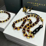 Black Diamond Amber Misbaha 10mm 30.5g and GIFT bracelet