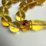 Natural Amber Insects Misbaha Tasbih Islamic Prayer Beads 13.5mm 58.4g