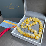 Luxury Amber Misbaha Tasbih Islamic Prayer Beads 13.8mm 63g
