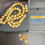 Natural Amber Misbaha Tasbih 45 Prayer Beads 12mm 65g