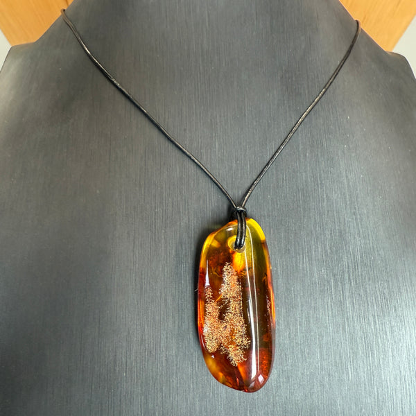 Vintage Natural Amber Pendant Authentic Baltic Gemstone 6.5g Gift