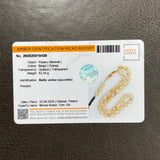 Handmade Honey White Amber Misbaha 12x15mm 63.34g 33 beads LAB certificate