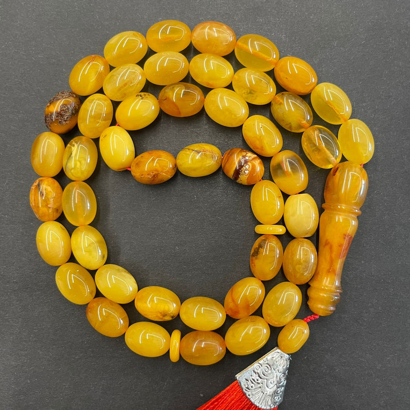 ANTIQUE AMBER ROSARY 9,7x13,3mm  [0103650]